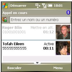 PALM TREO 750 - Passer un second appel - 1