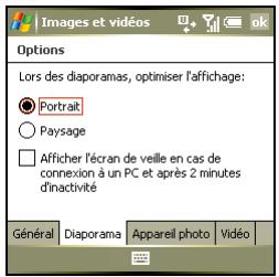 PALM TREO 750 - Personnalisation des paramètres de l'appareil photo - 2