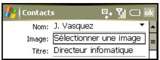 PALM TREO 750 - Mise en surbrillance et sélection d'éléments - 1