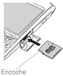 PALM TREO 750 - Insertion et retrait de cartes d'extension - 1
