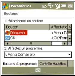 PALM TREO 750 - Réattribution de boutons - 1