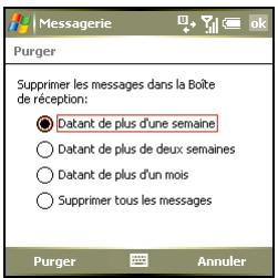 PALM TREO 750 - Suppression de plusieurs messages - 1