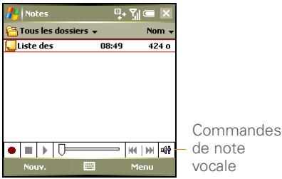 PALM TREO 750 - Création d'une note vocale - 1