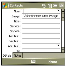 PALM TREO 750 - Ajout d'un contact - 1