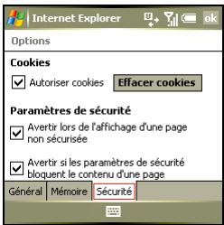 PALM TREO 750 - Enregistrer liens vers pages visitées - 1