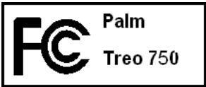 PALM TREO 750 - Déclaration de conformité - 1