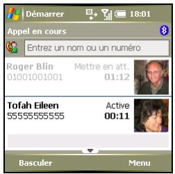 PALM TREO 750 - Réponse à un second appel (signal d'appel) - 1