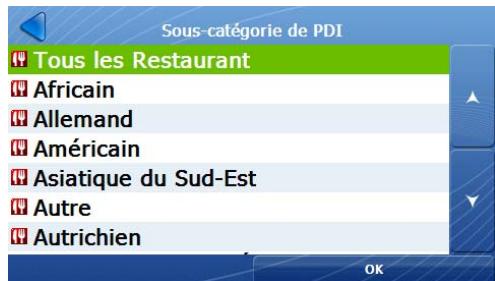 DANEW DESTINATOR V8 - Recherche par catégorie de PDI - 5
