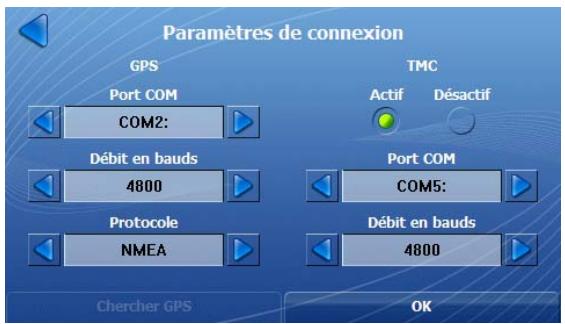 DANEW DESTINATOR V8 - Configuration des paramètres GPS - 3