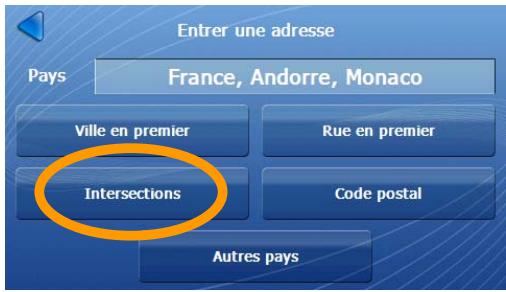 DANEW DESTINATOR V8 - Sélection d'une intersection - 1