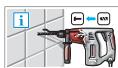 KRESS MARTEAU PERFORATEUR BURINEUR - Drilling in tiles - 1