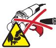 KRESS MEULEUSE ANGULAIRE - Particolari avventenze di pericolo per operazioni di levigatura e di troncatura - 1