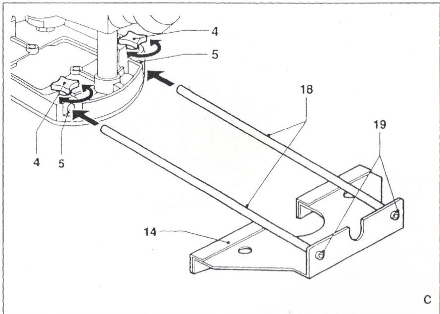 SYSTEC S-DE850 - Montage et reglage du guide parallele (Fig. C) - 1