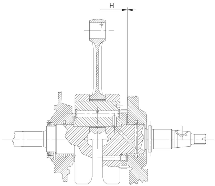 MALAGUTI 500 CC 4T - EURO 3 - JEU AXIAL ENTRE VILEBREQUIN ET BIELLE - 1