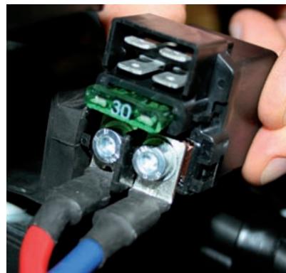 MALAGUTI SPIDER MAX RS 500 - Contrôle tension de charge (utiliser une batterie chargée) - 4