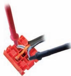 MALAGUTI SPIDER MAX RS 500 - Contrôle ligne d'alimentation de la bobine d'excitation du relais (douille Rouge) - 1