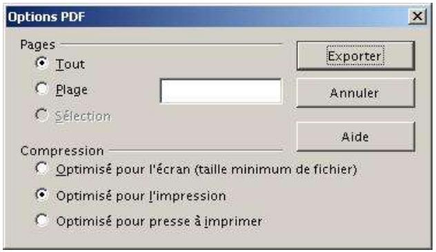 OPEN OFFICE 1.1 - Exporter au format PDF - 1