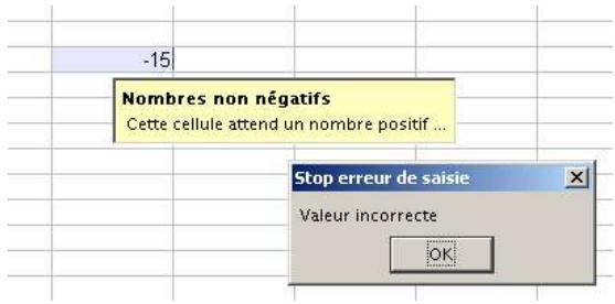 OPEN OFFICE 1.1 - Dans une validation de données - 10