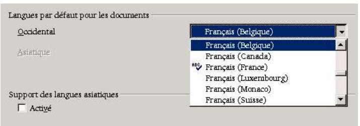 OPEN OFFICE 1.1 - Choisisr un dictionnaire - 3