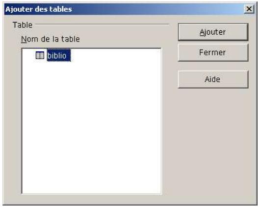 OPEN OFFICE 1.1 - Mode Ébauche de requête - 2