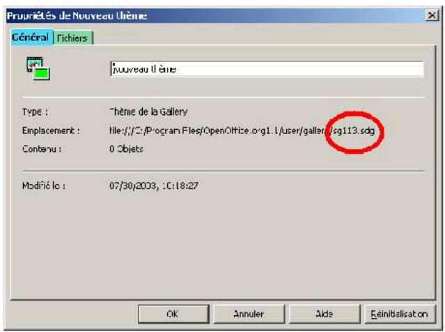 OPEN OFFICE 1.1 - Importer des thèmes - 1