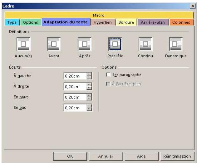 OPEN OFFICE 1.1 - Adaptation du texte - 1