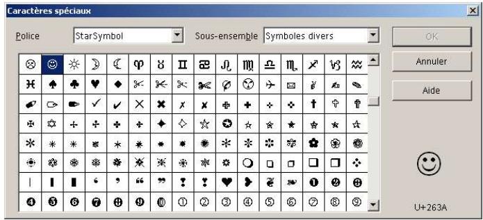 OPEN OFFICE 1.1 - Création de liste : le menu format - 4