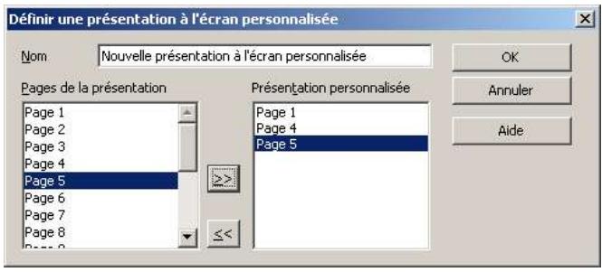 OPEN OFFICE 1.1 - Définir une presentation personalisée - 1