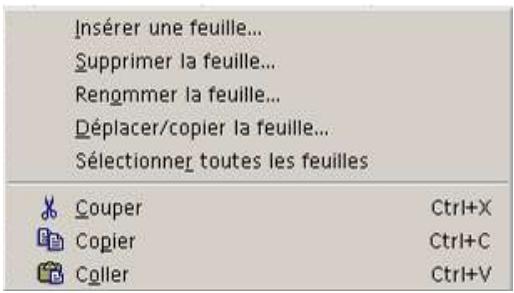 OPEN OFFICE 1.1 - Insérer des feuilles - 1