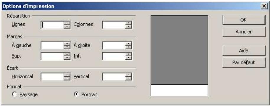 OPEN OFFICE 1.1 - Environnement de l'aperçu avant impression - 3