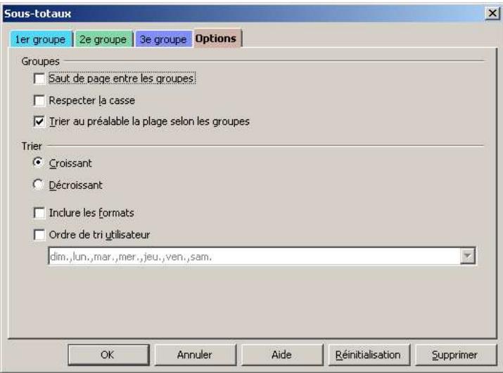 OPEN OFFICE 1.1 - La boîte Sous-totaux - 2