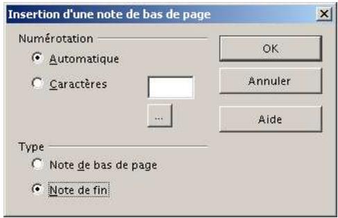 OPEN OFFICE 1.1 - Créer une note - 1