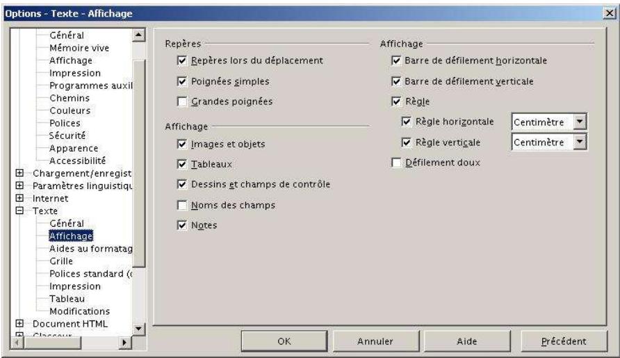OPEN OFFICE 1.1 - Affichage - 1
