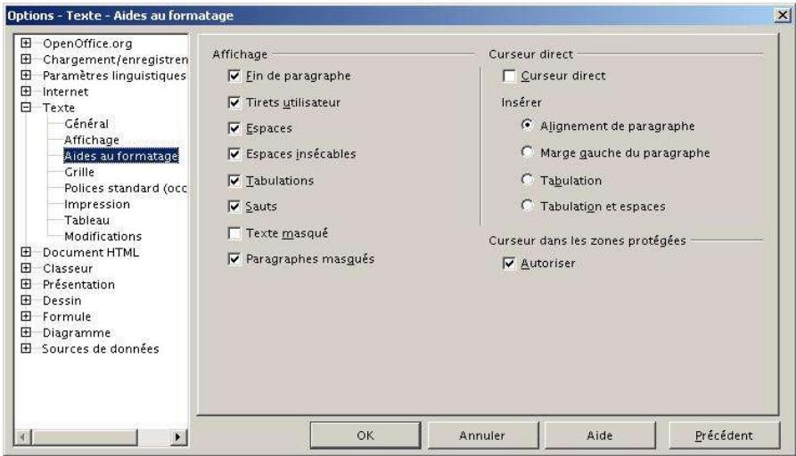 OPEN OFFICE 1.1 - Aide au formatage - 1