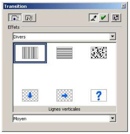 OPEN OFFICE 1.1 - Gérer les transitions depuis la boîte Transition - 2