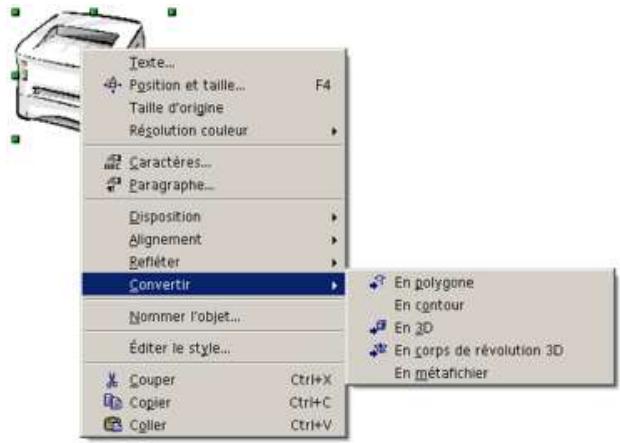 OPEN OFFICE 1.1 - Conversion bitmap - vectoriel - 1