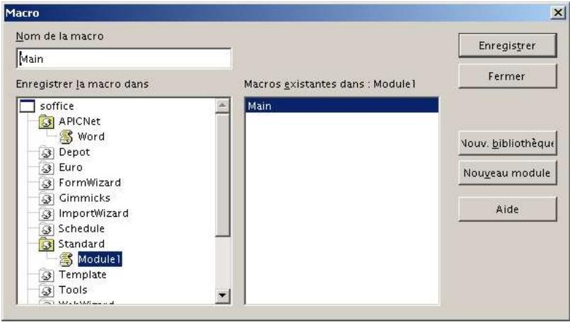 OPEN OFFICE 1.1 - L'enregistreur de macro - 1