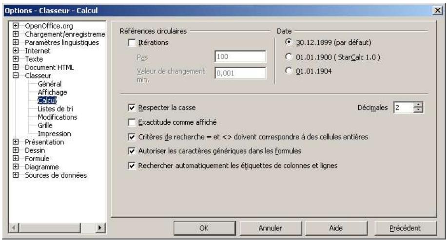 OPEN OFFICE 1.1 - Calcul - 1