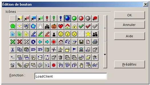 OPEN OFFICE 1.1 - Par un bouton dans une barre d'outils - 2