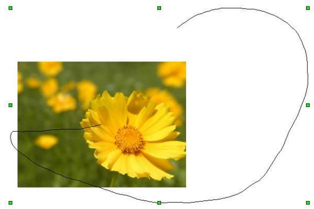 OPEN OFFICE 1.1 - Dessin d'une trajectory - 1