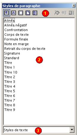 OPEN OFFICE 1.1 - À partir d'une mise en forme sélectionnée - 1