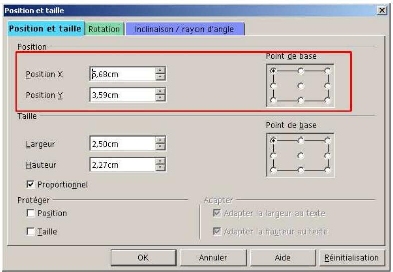 OPEN OFFICE 1.1 - Déplacer des objets - 3