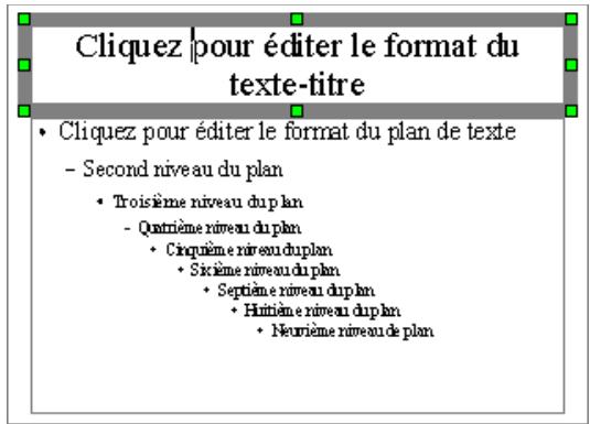 OPEN OFFICE 1.1 - Modifier la mise en forme des données de la presentation - 1