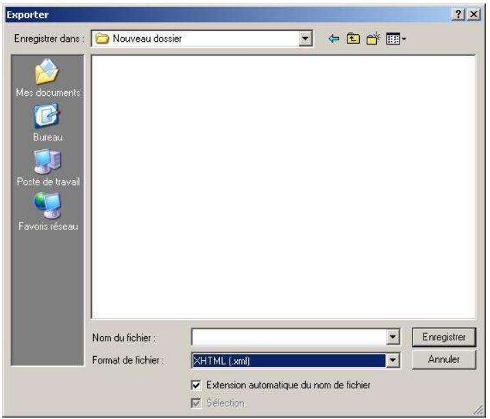 OPEN OFFICE 1.1 - Fonction Exporter - 1
