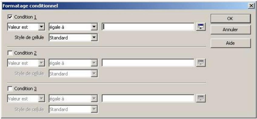 OPEN OFFICE 1.1 - Créer une mise en forme conditionnelle - 1