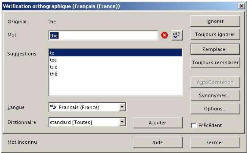 OPEN OFFICE 1.1 - Créer un dictionnaire particulier - 1