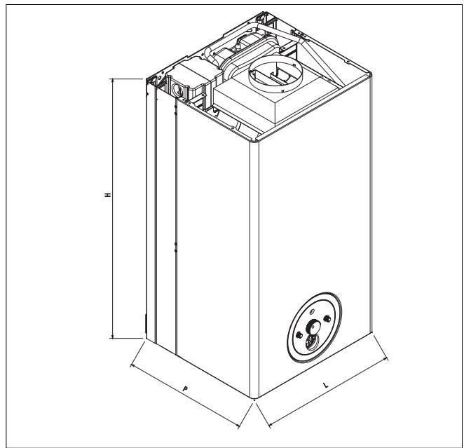 RIELLO OCEANE 24 KI VMC - DIMENSIONS ET POIDS - 1