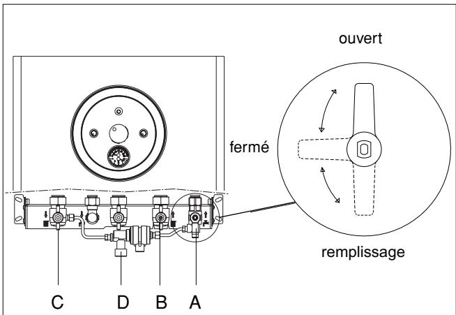 RIELLO OCEANE 24 KI VMC - VIDANGE DU CIRCUIT SANITAIRE - 1