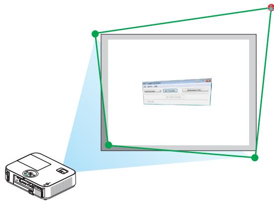 NEC M403H,  M403W,  M403X - Projection d'une image depuis un angle (GCT) - 8
