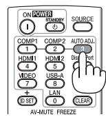NEC M403H,  M403W,  M403X - Ajustement de l'image à l'aide du réglage automatique - 4